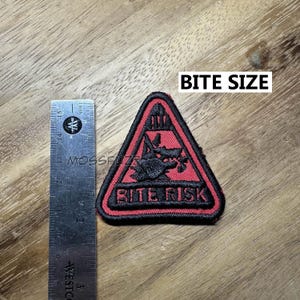 The Original; Bite Risk Patch (sew On) - Etsy