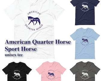 American Quarter Horse "Stock Horse Sport Horse©" - Unisex Short-Sleeve Tee