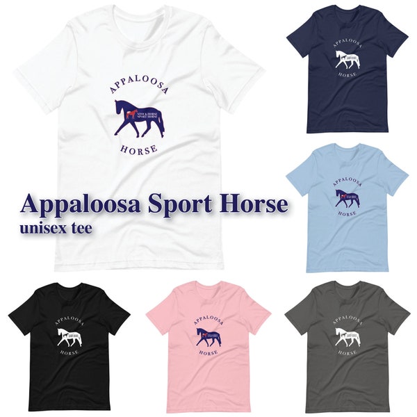 Appaloosa Horse "Stock Horse Sport Horse©" - Unisex Short-Sleeve Tee