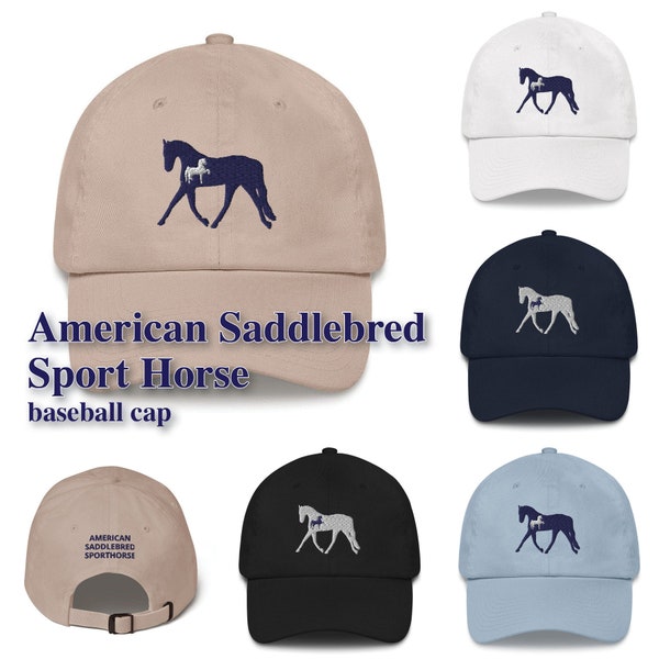 American Saddlebred SportHorse Baseball Cap - Dressage