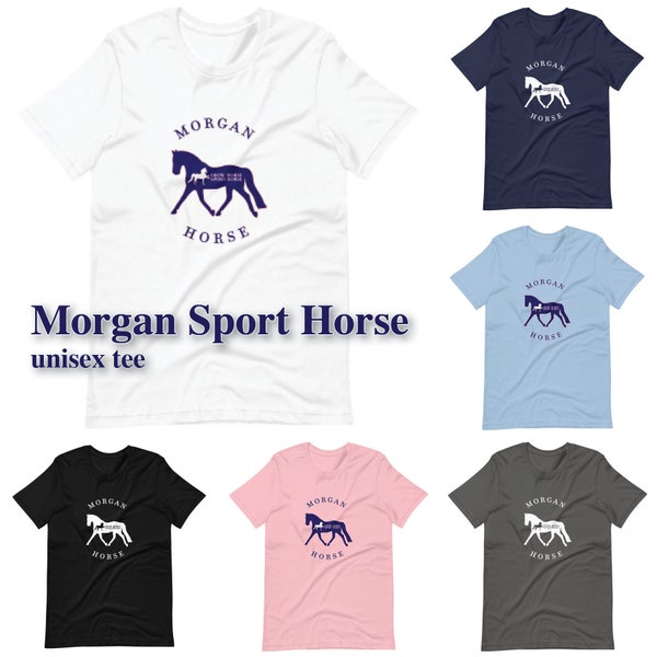 Morgan Horse "Show Horse Sport Horse©" - Unisex Short-Sleeve Tee