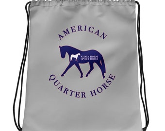 American Quarter Horse "Stock Horse Sport Horse©" Helmet and Gear Drawstring Bag