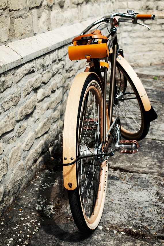 geweer moed Is aan het huilen Wooden Bicycle Mudguards Full-Length - Etsy Nederland