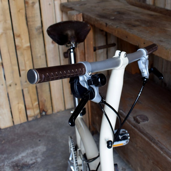 leather bike handle grips