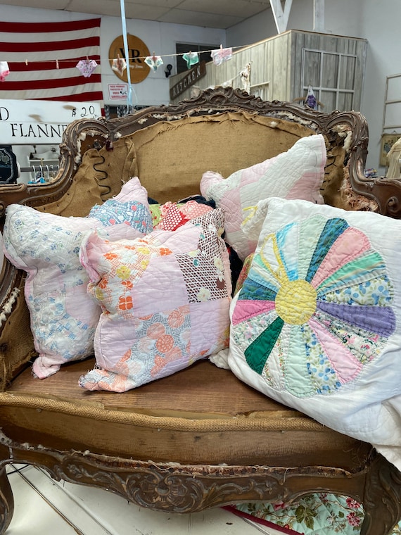 Vintage Quilted Pillows