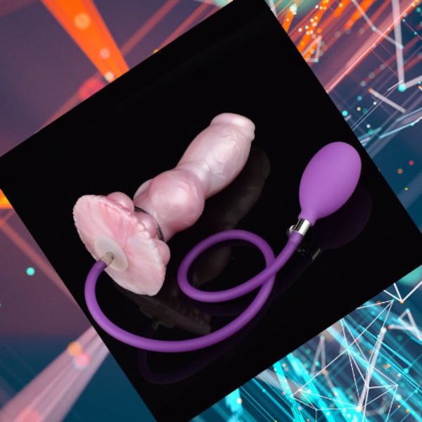 Large Silicone Fantasy Dildo for Men Women /Anal Sex Toy Dilator/Anal Plug Inflatable Dildo