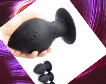 Dildo Butt Plugs Purple Black/Silicone Dildo 4 Size/Adult Sex Toy/Anus Expansion Stimulate/Black Anal Plug/Anal Sex Toy for Women Men