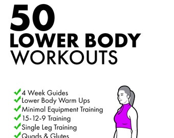 Lower Body Exercises for Women. Printable Poster With 28 - Etsy