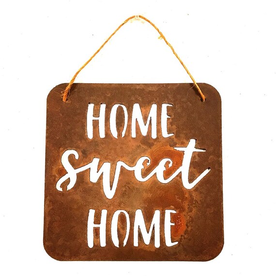 Home Sweet Small Metal Sign Wall Art