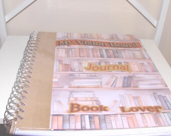 Vision Board Journal Book Lover Theme