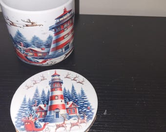 Lighthouse Christmas Gift set 4pc Set