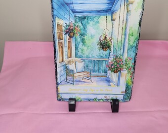 Slate Summer Porch sign with stand