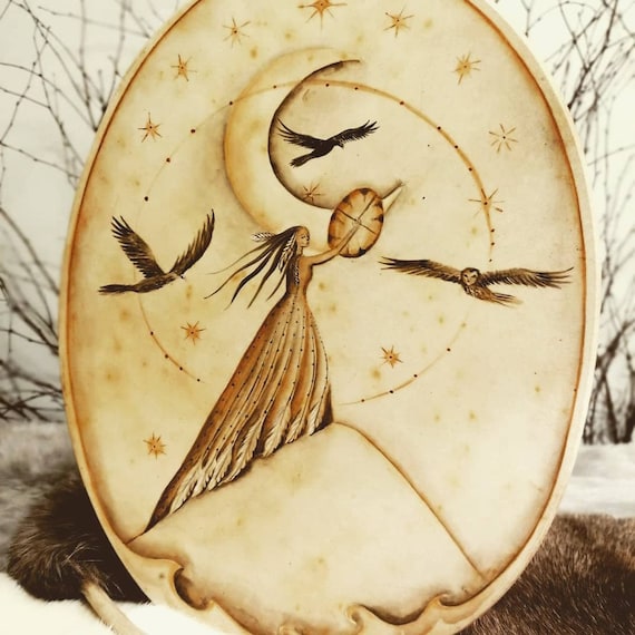 Shaman Drum 4535cm Etsy