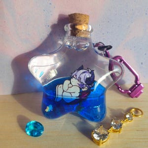 Amuleto de botella con forma de estrella de Durin