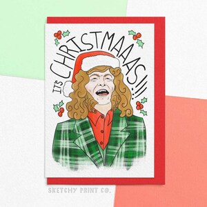 Carte de Noël drôle | C'est Noël ! | Cartes de vœux de Noël amusantes pour les amateurs de musique | Envoyez votre carte directement avec un message personnalisé