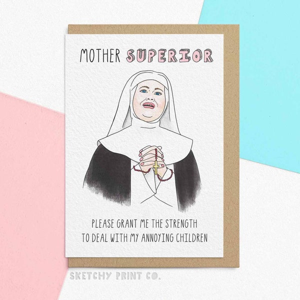 Muttertagskarte für Mama | Mutter Oberin | Muttertag Geschenkideen für Mama | Alles Gute zum Muttertag | Personalisierte Nachricht