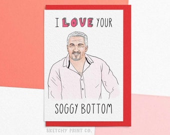 Carte de Saint-Valentin drôle | J&#39;aime tes fesses détrempées | Cadeau amusant pour partenaire | Envoyez votre carte directement avec un message personnalisé