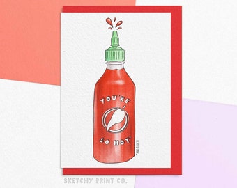 Carte de Saint-Valentin drôle pour partenaire | Vous êtes si sexy | Cadeau gourmand pour la Saint-Valentin | Envoyez votre carte directement avec un message personnalisé