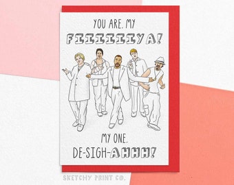 Carte de Saint-Valentin drôle | Tu es mon Fiya | Carte pop des années 90 | Envoyez votre carte directement avec un message personnalisé