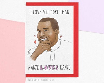 Funny Valentines Day Card | I Love You More | Funny Card For Partner | Send Your Card Direct With A Personalised Message