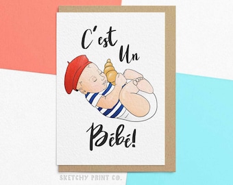 New Baby Card | Its A Baby | Funny Baby Shower Card