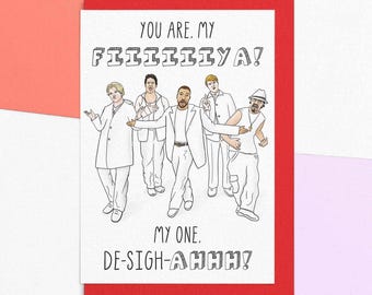 Funny Valentines Card | Your Are My Fiya | Anniversary 90s Pop Card | Send Direct