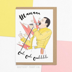 Carte drôle de fête des mères pour maman | Carte d'anniversaire pour maman | Maman Ooh Ooh Ooooh | Ajoutez un message personnalisé et envoyez votre carte directement