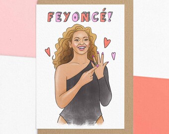 Funny Feyoncé Engagement Card | For Bride Best Friend, Sister or Fiancé