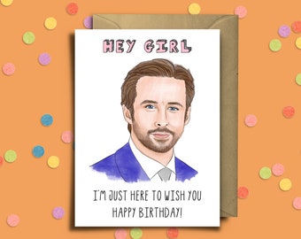 Ryan gosling card | Etsy