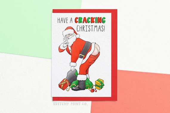 Funny Christmas Card Have A Cracking Christmas Rude Santa - Etsy