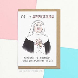 Carte drôle de fête des mères pour maman | Mère supérieure | Message personnalisé | Idées cadeaux pour la fête des mères pour maman | Bonne fête des mères