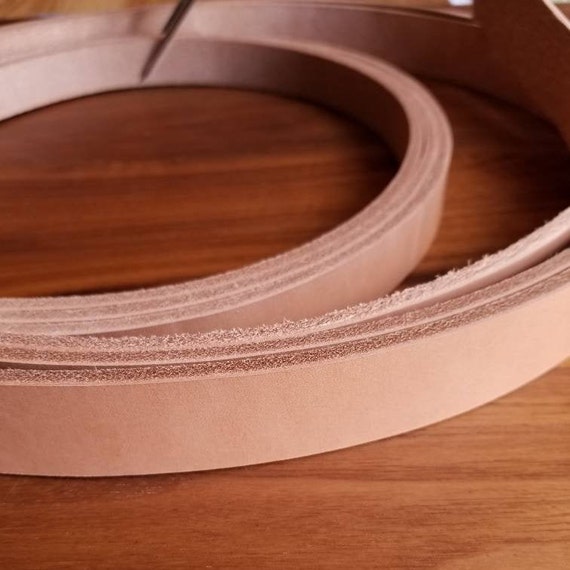 Natural Vegetable Tanned Leather Strips 