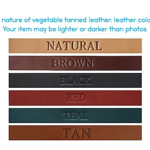 Personalized Brown Leather Dog Collar, Handmade Collars for Small and Large Dogs, Earth Tones, Made in U.S.A. image 5