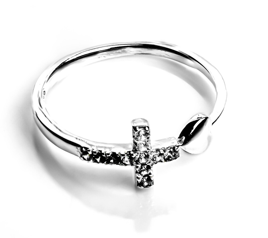 UC SILVER IRON CROSS RING 約 22号 カラーストーン STERLING SILVER 925 Cross Ring Gothic Iron Cross Biker