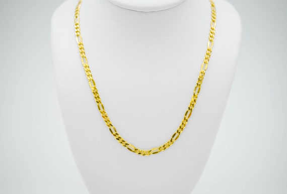 Mens Chain Gold Over Sterling Silver 