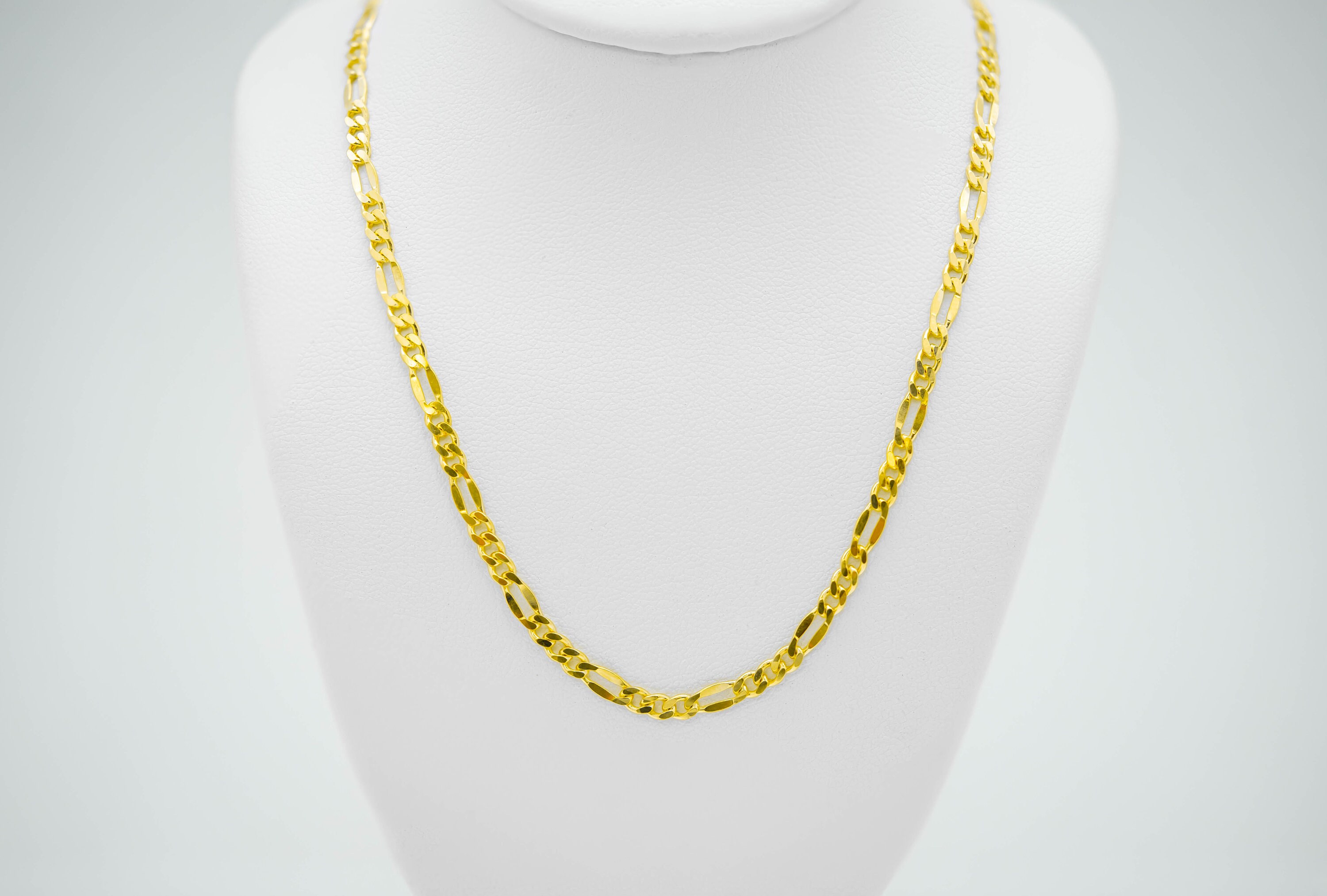 Mens Chain Gold Over Sterling Silver 