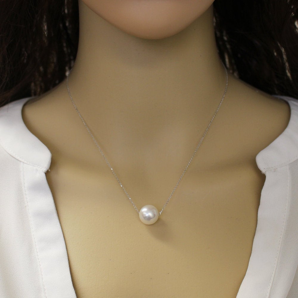 Sea Pearl Necklace-14k White 