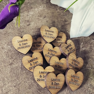Personalised Wooden rustic hearts Table Decorations wedding favors wedding favors vintage wedding favors for guests