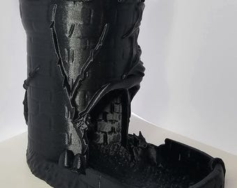 Torre de dados de castillo impresa en 3D - Torre DnD - Juegos de rol