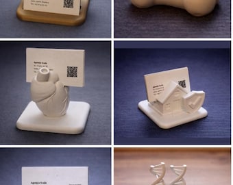Tarjetero personalizado / Accesorio de escritorio impreso en 3D para abogados, médicos, científicos e inmobiliarios / Decoración de oficina / Regalo para profesionales