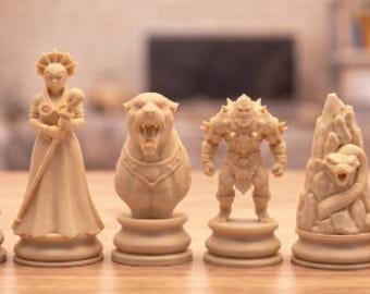 Masters of the Universe Villains Custom Color Chess Set - 16 pcs -  3d Printed