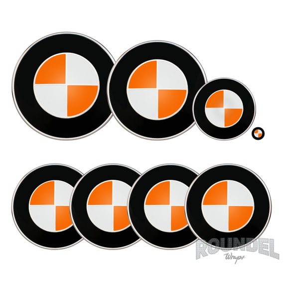 Stickers autocollant décoration BMW orange tuning