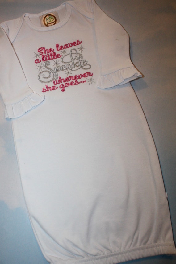 embroidered baby gowns