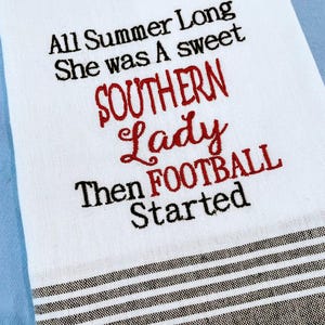Black and garnet,  football gifts, shower gifts, tea towels, kitchen, quest, bar towels