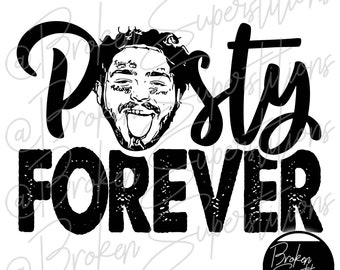 Posty Forever | Music, Post Malone | PNG Digital Download