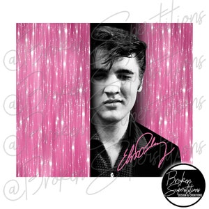 20 oz gerader Becher Wrap - Elvis | 24cm x 21cm | Sublimationsbecher PNG-Datei