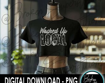 Washed Up Local | PNG Design | 2 files