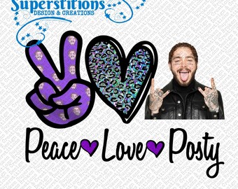 PEACE LOVE POSTY | Music, Post Malone, Love, Leopard