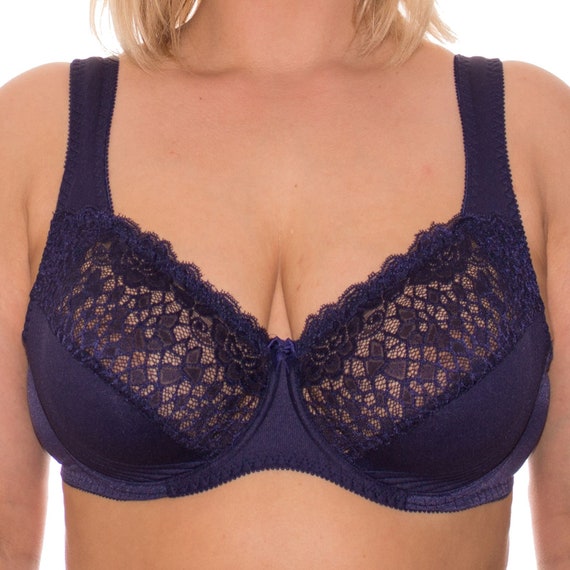 Underwire Full Coverage Bra Wide Straps Support Panels Plus Size