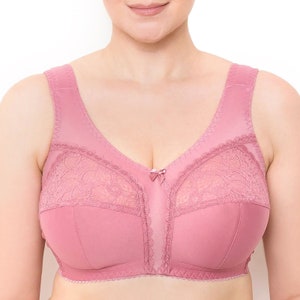 Wireless Plus Size Bra Minimizer Wide Straps Unlined Full Coverage